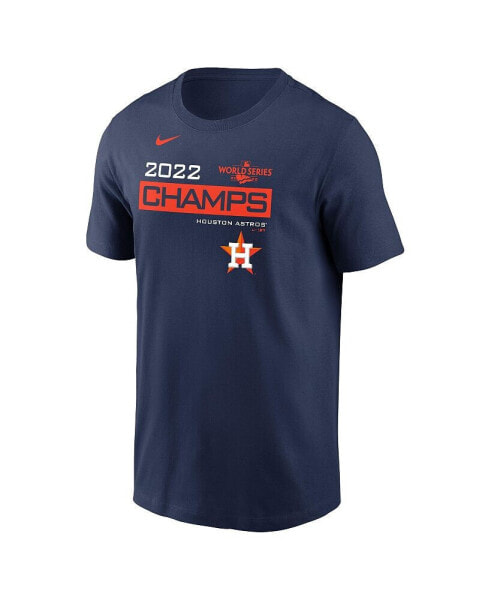 Men's Navy Houston Astros 2022 World Series Champions Celebration Short Sleeve T-shirt