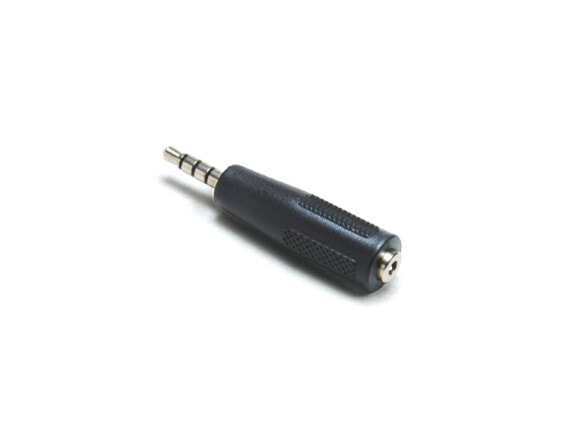 BKL Electronic 1102054 - Jack plug 3.5 mm 4-pin - Jack coupling 3.5 mm stereo - Black