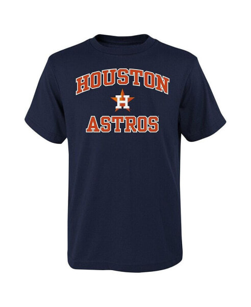 Big Boys Navy Houston Astros Heart & Soul T-shirt