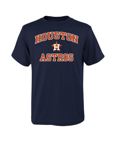 Футболка для малышей Fanatics с надписью Houston Astros Navy Heart & Soul