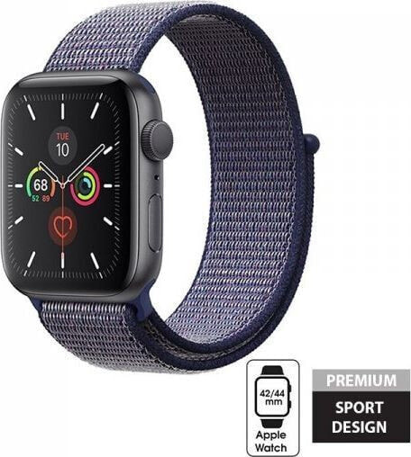 Crong Crong Nylon Band - Pasek sportowy Apple Watch 42/44 mm (Midnight Blue)