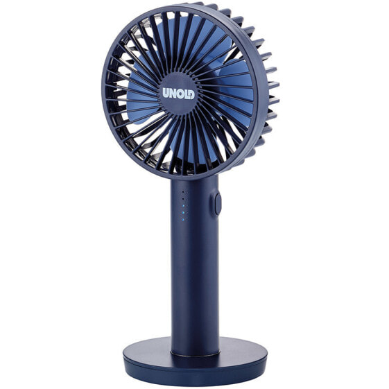 UNOLD Breezy II - Blue - 10 cm - 1 fan(s) - 8 h - Handheld fan - 1 pc(s)
