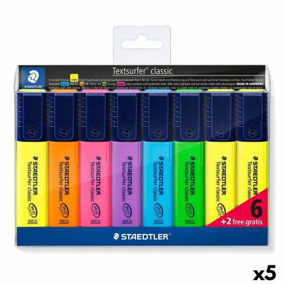 Набор флуоресцентных маркеров Staedtler Textsurfer Classic Разноцветный (5 штук)