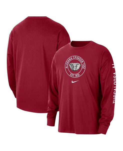 Men's Crimson Alabama Crimson Tide Heritage Max90 Long Sleeve T-shirt