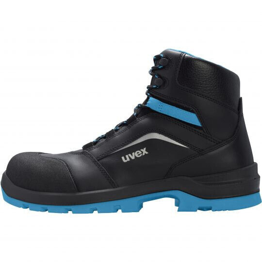 Ботинки безопасности мужские Uvex 95562 черно-синие ESD S3 SRC с защитой через шнуровку