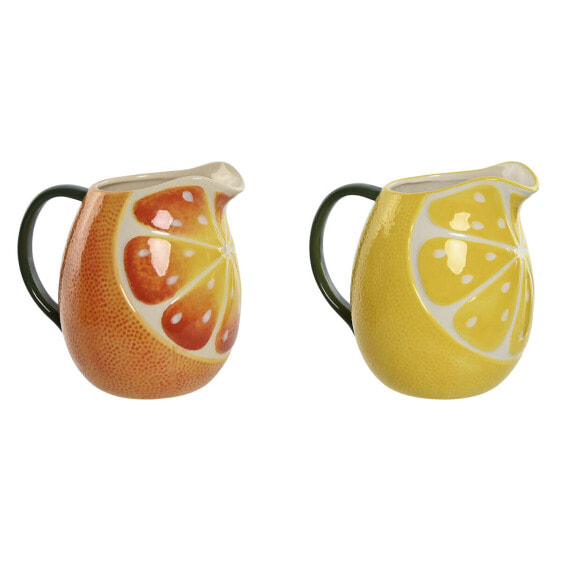 Кружка Home ESPRIT Керамика современный Лимонный Оранжевый (2 штук)