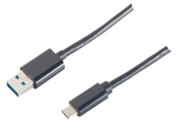 ShiverPeaks BS14-10006 - 1 m - USB A - USB C - USB 3.2 Gen 1 (3.1 Gen 1) - Black