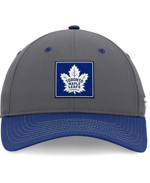 Men's Gray/Blue Toronto Maple Leafs 2024 Stanley Cup Playoffs Locker Room Adjustable Hat