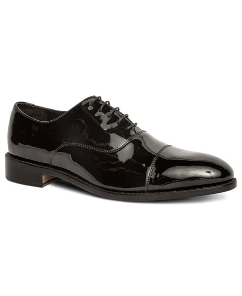 Men's Clinton Tux Cap-Toe Oxford Leather Dress Shoes