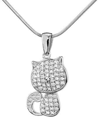 Silver Pendant Pussy JJJP0249