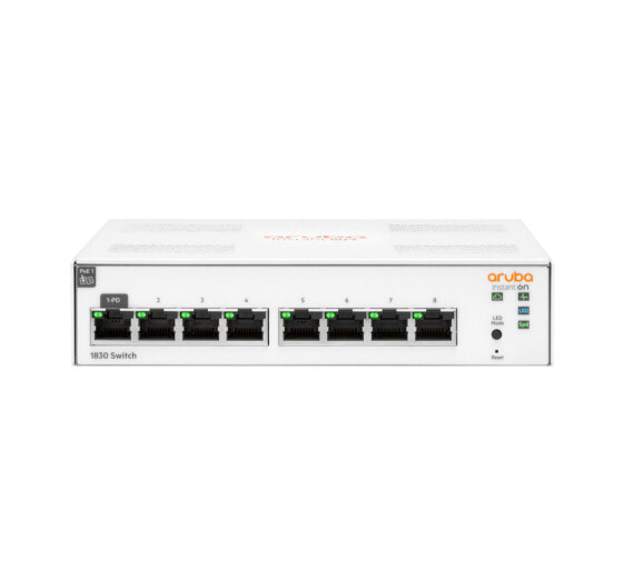 HPE Instant On 1830 8G - Managed - L2 - Gigabit Ethernet (10/100/1000) - Full duplex - Rack mounting