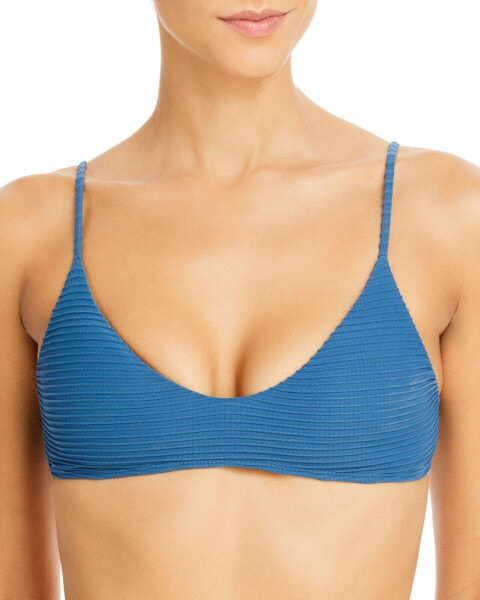ViX Swimwear 282034 Dune Luli Bikini Top Blue Gray Swimwear, Size Small