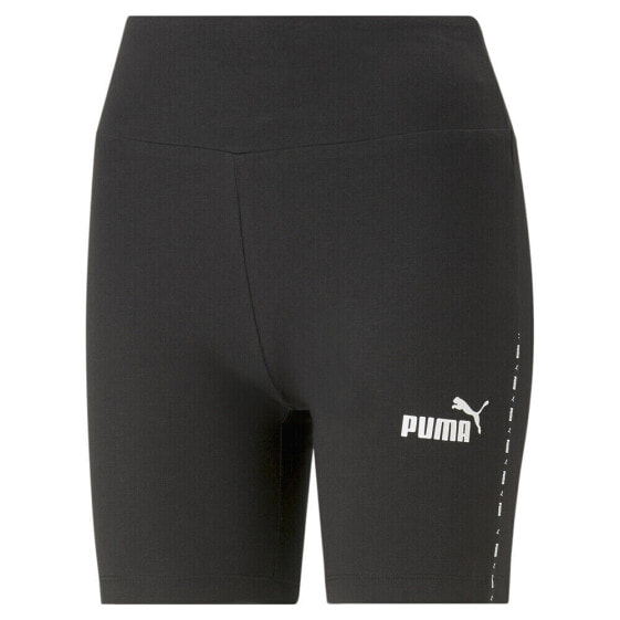 Puma Power Tape 7 Inch Bike Shorts Womens Black Casual Athletic Bottoms 67620701