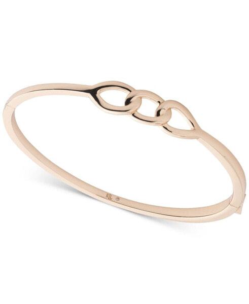 Gold-Tone Triple Link Bangle Bracelet