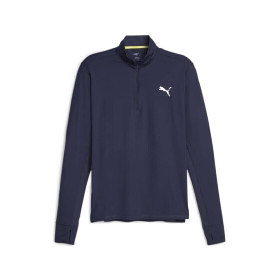 Футболка Puma Run Favorite Quarter Zip Pullover Blue