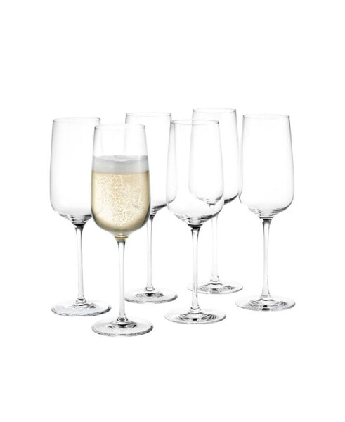 Bouquet Champagne Glasses, Set of 6