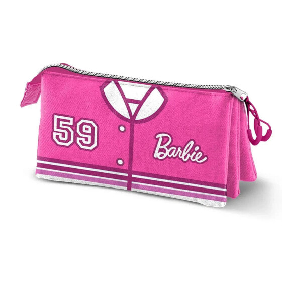 KARACTERMANIA Barbie Varsity Triple Pencil Case