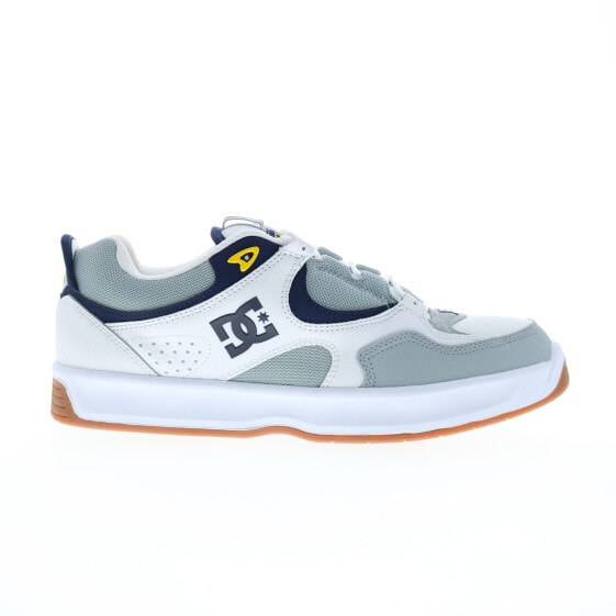 DC Kalynx Zero ADYS100819-WGY Mens Gray Leather Skate Sneakers Shoes