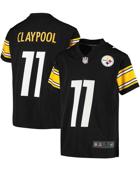 Big Boys and Girls Chase Claypool Black Pittsburgh Steelers Game Jersey