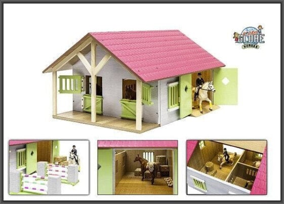 Кукольный домик деревянный Hipo Budynek gospodarczy stajnia 51x40,5x27,5см