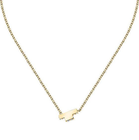 Колье Trussardi Golden Zircon T-Logo.