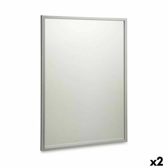Настенное зеркало 50 x 70 cm Серебристый Деревянный MDF (2 штук)
