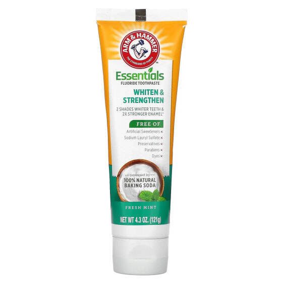 Whiten & Strengthen, Essential Fluoride Toothpaste, Fresh Mint, 4.3 oz (121 g)