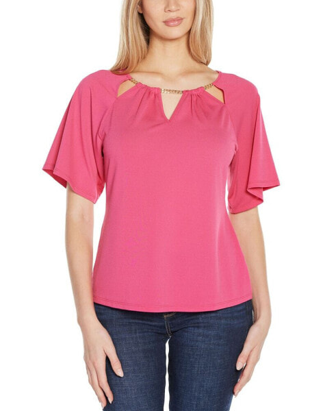 Women's Cutout Detail Knit Top