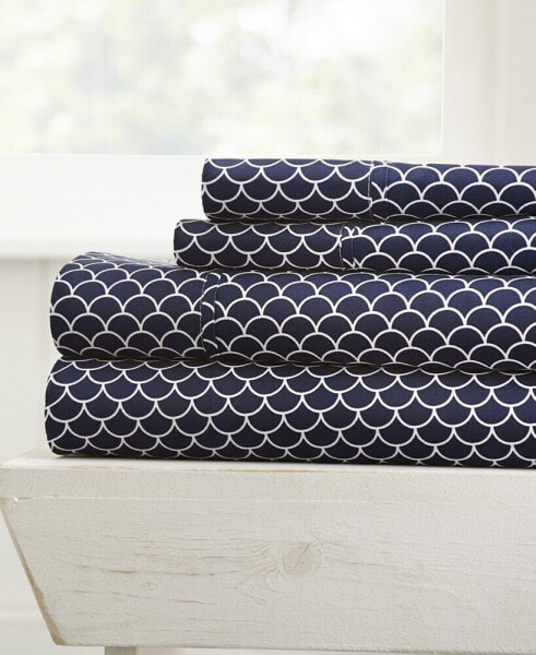 The Farmhouse Chic Premium Ultra Soft Pattern 3 Piece Sheet Set by Home Collection - Twin