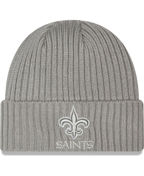 Men's Gray New Orleans Saints Core Classic Cuffed Knit Hat