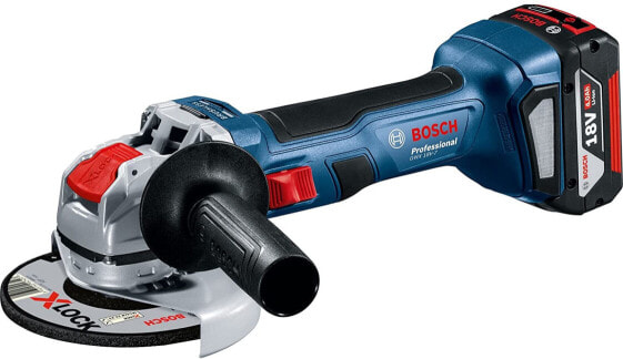 Bosch Professional 18V System Battery Angle Grinder GWX 18V-7 (with X-LOCK Mount, Disc Diameter 115 mm, without Batteries and Charger, L-Boxx Insert, in L-Boxx 136)
