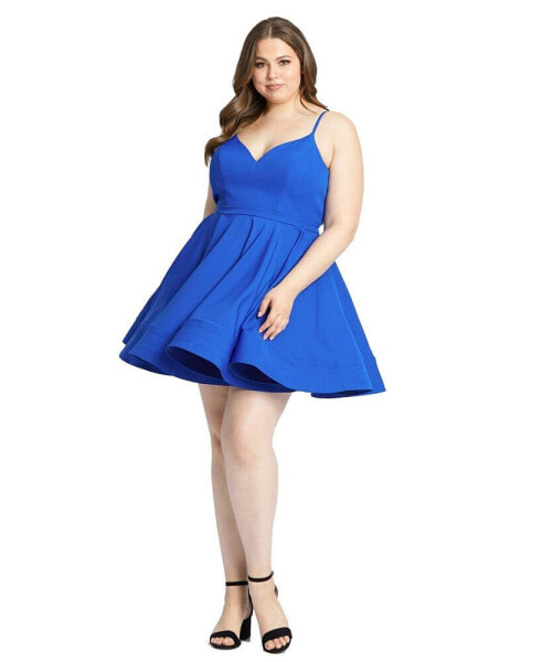 Plus Size Sweetheart Low Back Fit & Flare