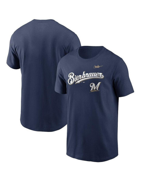 Men's Navy Milwaukee Brewers Bierbrauer Hometown T-shirt
