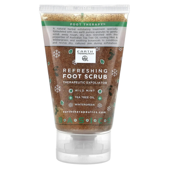 Basics, Refreshing Foot Scrub, Therapeutic Exfoliator, 4 fl oz (118 ml)