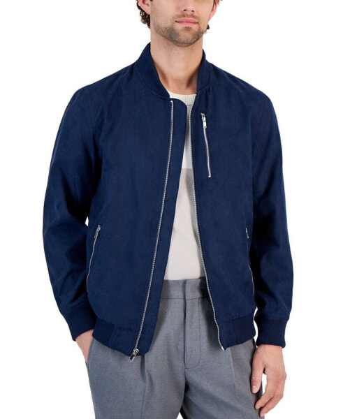 Men's Perforated Bomber Jacket, Created for Macy's