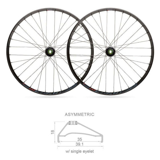 BLACKJACK Ready 27.5´´ 6B Disc Tubeless Boost MTB wheel set