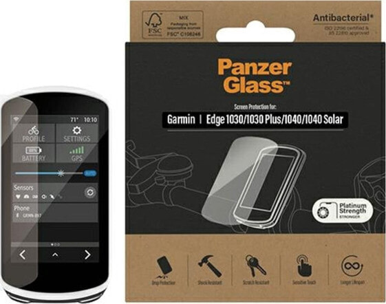 PanzerGlass PanzerGlass Ultra-Wide Fit Garmin 1030 / 1030 Plus / 1040 / 1040 Solar Screen Protection Antibacterial 3618