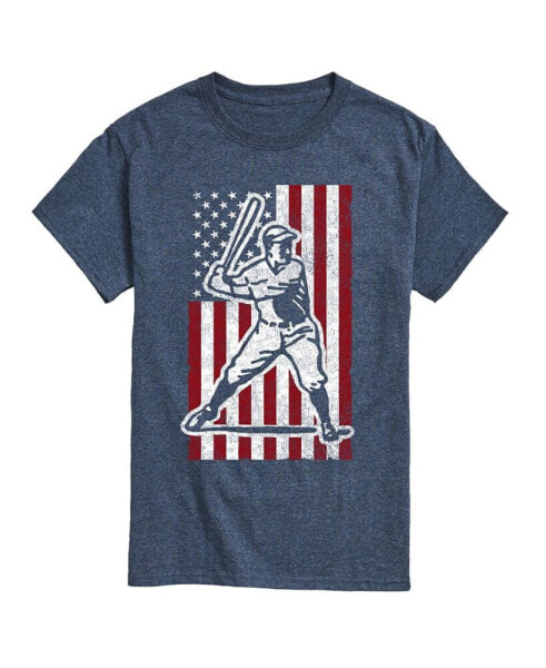 Men's Flag Baseball Short Sleeve T-shirt