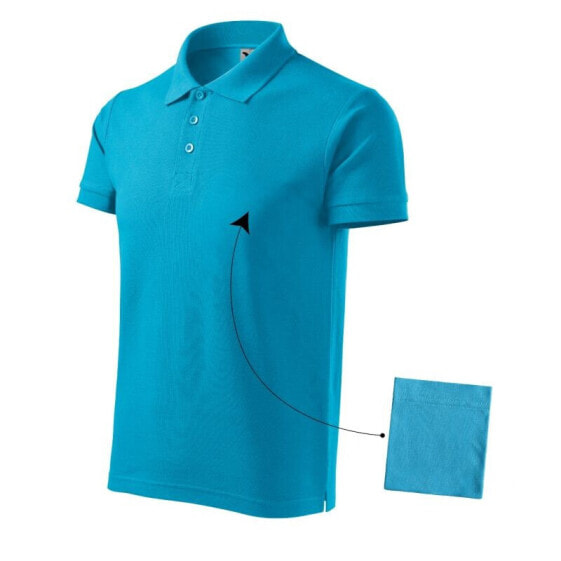 Polo shirt Malfini Cotton M MLI-21244 turquoise