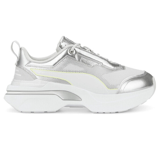 Puma Kosmo Rider Digital Dark Metallic Platform Womens Grey, Silver Sneakers Ca