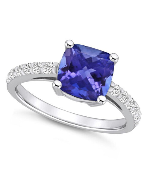 Tanzanite (2-1/3 Ct. t.w.) and Diamond (1/3 Ct. t.w.) Ring