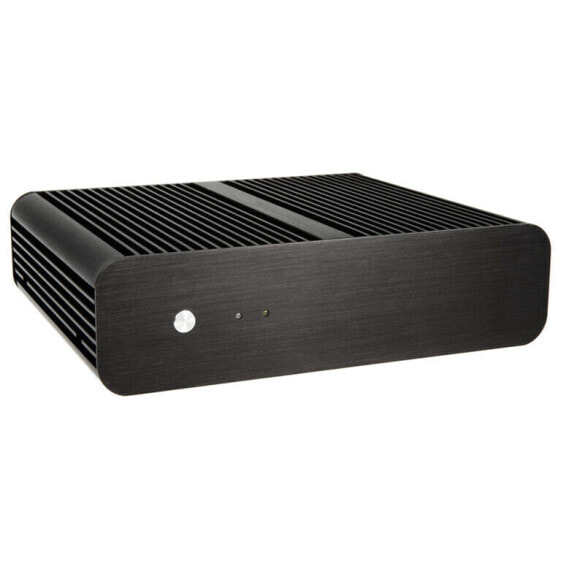 Akasa Euler Fanless Thin-Mini-ITX Gehäuse, 120W PSU, OEM - schwarz