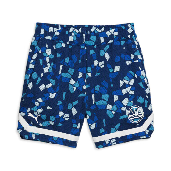 Puma Venice Beach League Shorts Mens Blue Casual Tops 62357301