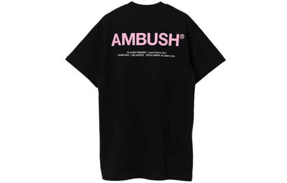 AMBUSH Logo字母印花短袖T恤 男款 黑色 / Футболка AMBUSH LogoT 12111698