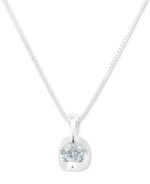 Diamond Pendant 18" Necklace (1/5 ct. t.w.) in 14k White Gold or 14k Gold