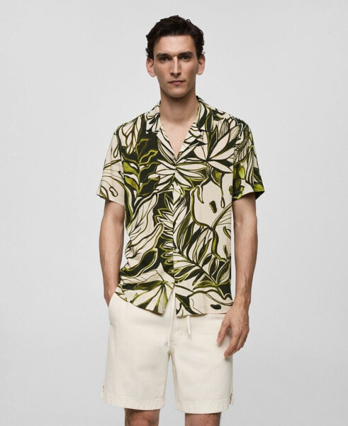 Men's Flowy Hawaiian Print Shirt