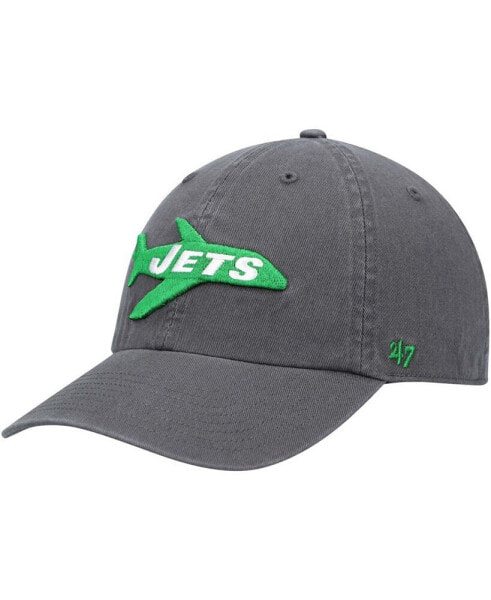 Men's Charcoal New York Jets Clean Up Legacy Adjustable Hat