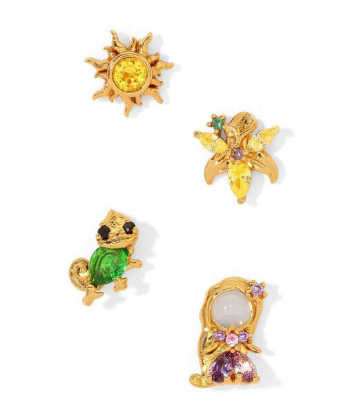 Crystal Multi-Color Disney Princess Tangled Stud Earring Set