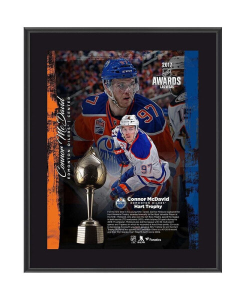Connor McDavid Edmonton Oilers 10.5" x 13" 2017 Hart Trophy Winner Sublimated Plaque