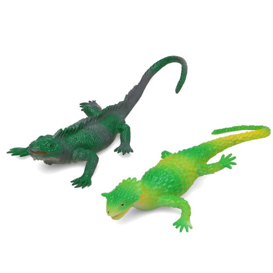 Фигурки ATOSA Lizard 28X19 Cm 2 Assorted (Разноцветные ящерицы)